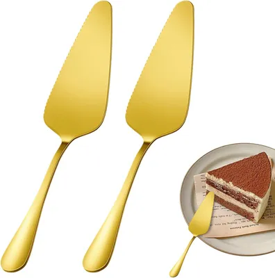 Produktbild von Kuchenheber Set 2-teilig, goldene Farbe, Edelstahl, für Restaurant
