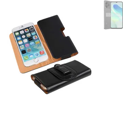 Produktbild von K-S-Trade Schützhülle Handyhülle kompatibel mit UMIDIGI G5C Holster Gürtel Tasche Schutzhülle Handy-Tasche Smartphone Case Seitentasche schwarz