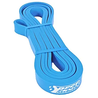 Produktbild von Best Sporting Fitnessband I Widerstandsband I Leicht 10-18 kg in blau 17 mm oder Mittel 15-25 kg in schwarz 21 mm I Vielseitiges und individuelles Fitness- und Widerstandstraining
