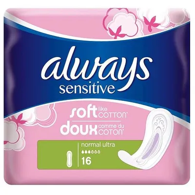 Produktbild von Always Normal Pads Sensitive 16er-Pack Binden
