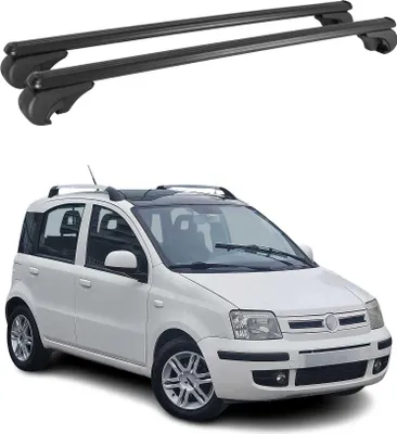 Produktbild von Dachträger Grundtäger für Fiat Panda Classic 2011-2013 75kg Alu Schwarz 2 tlg