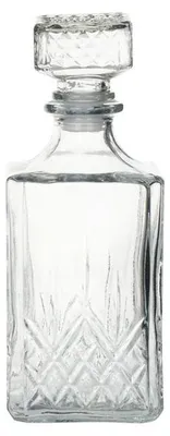 Produktbild von Karaffe, Glaskaraffe für Wein oder Likör, elegant, Gitter 1 l