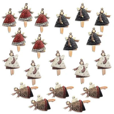 Weihnachtsbaum-Anhänger Engel, klein, weiß, 1 Stück