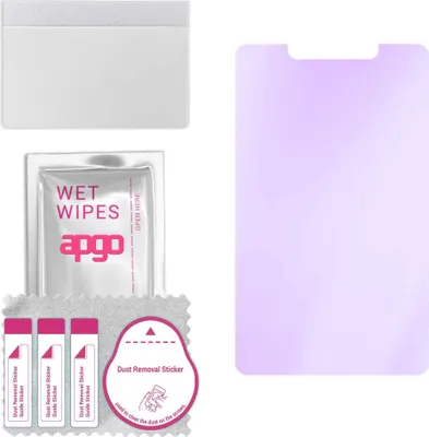 Produktbild von apgo Hybrid Schutzglas, kompatibel mit Ulefone Armor Pad Pro, Anti-Blue, 9H Härte, toller Ersatz für Hartglas, kratzfester Displayschutzglas, Displayschutz, Full Glue