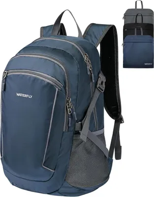 Produktbild von WATERFLY Faltrucksack 28L: Leichter Trekkingrucksack mit Nassfach