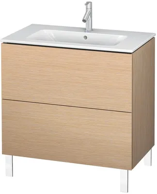 Image de Meuble sous lavabo Duravit L-CUBE 820 x 481 x 704 mm chêne brossé
