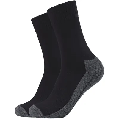 Produktbild von 2er Pack camano Pro Tex Funktionssocken Unisex 0005 - black 43-46