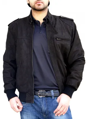 Immagine prodotto di German Wear, giacca in pelle giacca in vera pelle con collo alto in pelle nubuck marrone, taglia:56/3XL