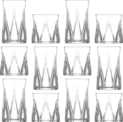 Produktbild von LAV 12-teiliges Zoey-Glasbecher-Set – 300 ml/380 ml