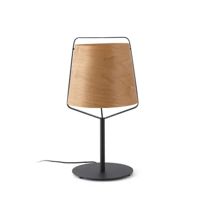 Produktbild von Faro 29846, Schwarz, Stahl, Holz, Schlafzimmer, IP20, II, E27