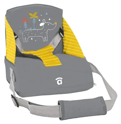 Zdjęcie produktu dla Asalvo 22202, Wysokie krzesełko dziecięce, Szary, Żółty, Wzór, 15 kg, Chłopak, dziewczyna, 6 mies.