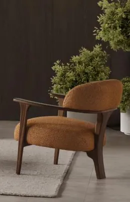 Produktbild von Sessel Design Luxus Hochwertig Relax Textil  Lounge Club Polster Sitzer Luxus