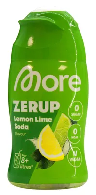 Produktbild von More Zerup Lemon Lime Soda Flavour Getränkesirup Zero, 5er Pack (5 x 65ml Flasche)