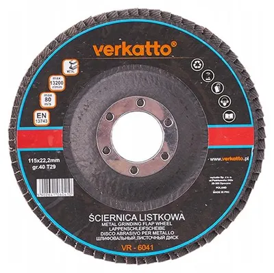 Produktbild von Verkatto VR-6042 Lamellenschleifscheibe 115mm Körnung 60