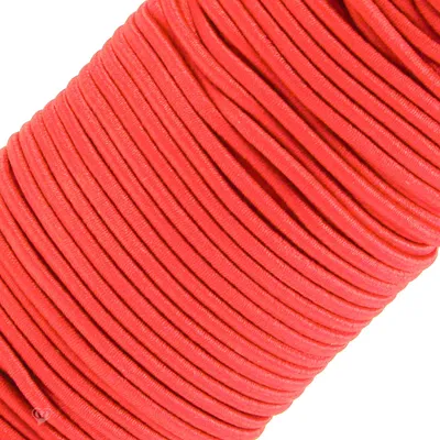 50m extra starke Gummikordel Gummischnur 3mm, neonorange