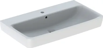 Obrázok produktu pre Geberit Waschtisch Renova Plan mit Hahnloch, mit ÜL 850x480mm weiß
