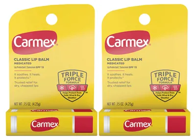 Produktbild von CARMEX - Lippenbalsam - 2er Pack - Lichtschutzfaktor 15 - Für spröde Lippen