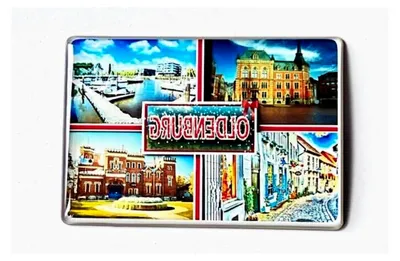 Produktbild von Oldenburg Niedersachsen Souvenir-Kühlschrankmagnet Fridge Magnet Reiseandenken Deutschland 051025