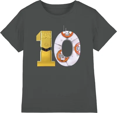 Imagen del producto de Camiseta para niños de Star Wars, diseño "10", modelo TV4303 (talla 116), color carbón