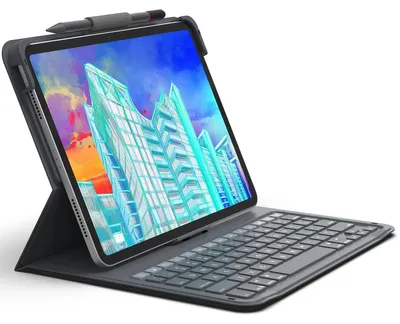 Zdjęcie produktu dla ZAGG Messenger Folio 2, QWERTY, Angielski, Apple, iPad 10.9-inch (A16 & 10th Gen), Ciemnoszary, Bezprzewodowy
