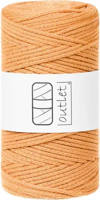 Obrázok produktu pre Oranžová bavlnená pletená šnúrka 3 mm 100 m OUTLET