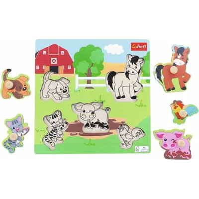 Obrázok produktu pre Drevená puzzle farma TREFL