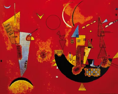 Produktbild von Wassily Kandinsky Kunstdruck Bild - Mit Und Gegen, 1929 (40 x 50 cm)