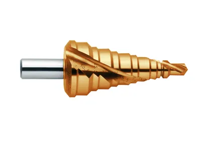 Produktbild von EXACT HSS Stufenbohrer 6 - 20 mm TiN 07012 3-Flächenschaft 1 Stück (07012)