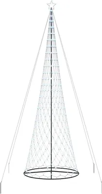 Immagine prodotto di vidaXL Albero di Natale a LED con 555 LED bianco freddo 500 cm in metallo