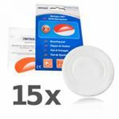 Immagine prodotto di NEMAXX® Pad Fissaggio Rilevatore Fumo Ø80 mm – Adesivo 3M High-Tack, Autoadesivo – Montaggio Senza Foratura – Per Fumo, CO e Termici – 15 Pezzi