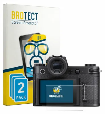 Produktbild von 2x Für Leica SL3-P (Display + Schulterdisplay) Schutzfolie BROTECT Displayschutz Display Schutz Folie Klar Transparent