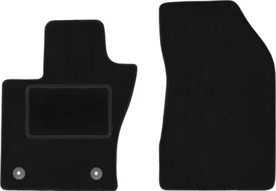 Immagine prodotto di Wielganizator tappetini auto velours anteriori adatto per Jeep Renegade II (2018-, SUV) neri, set 2 pz, con fissaggi