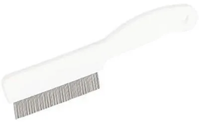 Obrázek produktu pro Hřeben proti blechám - Pro kočky - 13 cm - Bílá - Hřeben na srst pro kočky