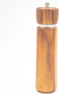 Produktbild von Holzmühle für Kräuter - Akazienholz - Pfeffer- und Salzmühle - 22 cm