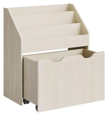 Produktbild von Kinderboekenkast met speelgoedopslag - MDF - beige - 29,5 x 62,5 x 70 cm - 25 kg