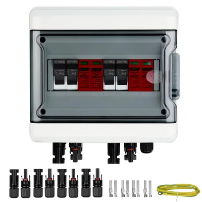 PV-Anschlussdose IP65, 2P DC 1000V, 32A, 2 String, 9 Module