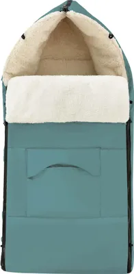 Produktbild von Daliya® ALPINO Fußsack und Schlafsack für Buggy und Sportsitz, Universell für alle Kinderwagen, Winterfußsack, für Babys bis 36 Monate – Türkis