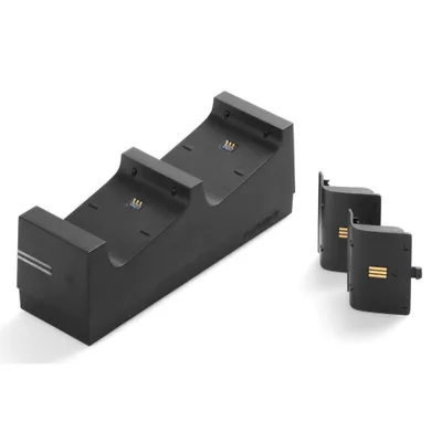 Produktbild von XB-One Ladestation TWIN:Charge X black inkl. 2 Akkus 700mAh