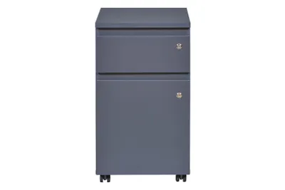 Produktbild von Inter Link Rollcontainer File Guard abschliessbar 1 Tür 1 Schublade anthrazit