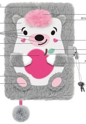 Zdjęcie produktu dla Pamiętnik szkolny Hedgehog format 232x167 mm