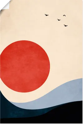 Produktbild von ARTland Poster Erinnerungen am See Größe: 80x120 cm