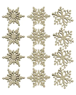 Produktbild von Weihnachtsdeko "Glitzer Streudeko" 6tlg./4cm | Gold