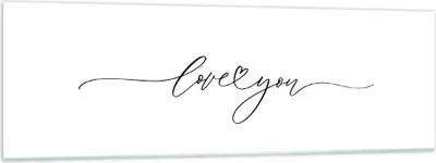 Produktbild von Bilder auf glas - Einteilig - Ich liebe dich handschriftlich - 160x50cm - Glasbilder - Wandbilder - Bilder - Wanddekoration aus Glas - Glas Bilder - Wandbild auf Glas - GAB160x50-4644