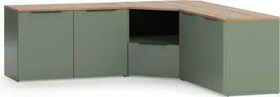 Immagine prodotto di Parete attrezzata soggiorno Vicco Wido Verde 3 parti, Model 58552