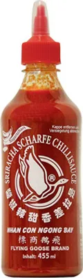 Produktbild von Flying Goose Hot Sriracha Chilisauce 12x455ml