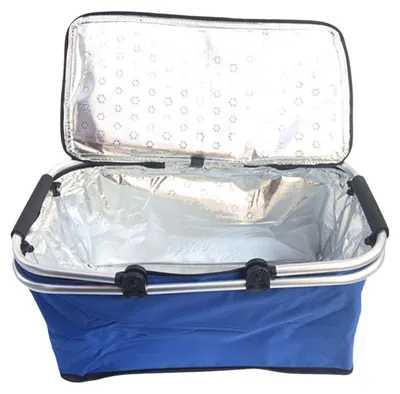 Obrázek produktu pro Nákupní taška o objemu 30 litrů, izolovaný chladicí box, skládací pikniková taška na rychlé občerstvení a outdoorové aktivity