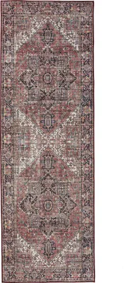 Produktbild von Interiyou Waschbarer Teppich Gent Multicolor/Beige 80x240 cm
