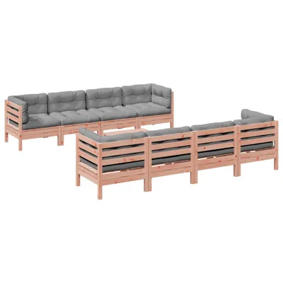 Produktbild von vidaXL 9-tlg. Garten-Sofagarnitur mit Kissen Massivholz Douglasie