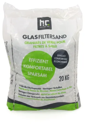 Zdjęcie produktu dla 20 kg specjalnego granulatu szklanego do filtrów piaskowych, uziarnienie 2–5 mm