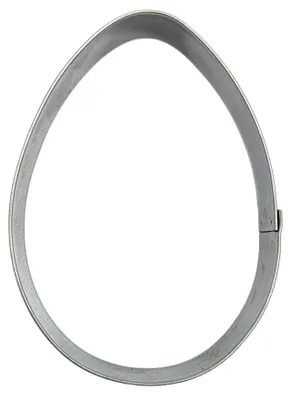 Produktbild von Edelstahl Keksausstecher in Ei-Form, 70 x 50 mm